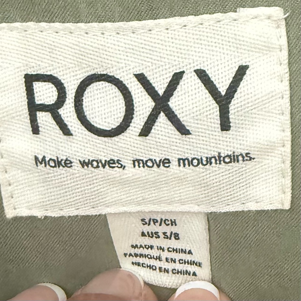 ROXY Women's PATH TO PARADISE Quilted‎ Zip Jacket - Deep Lichen Green Sz S/P - Picture 12 of 15